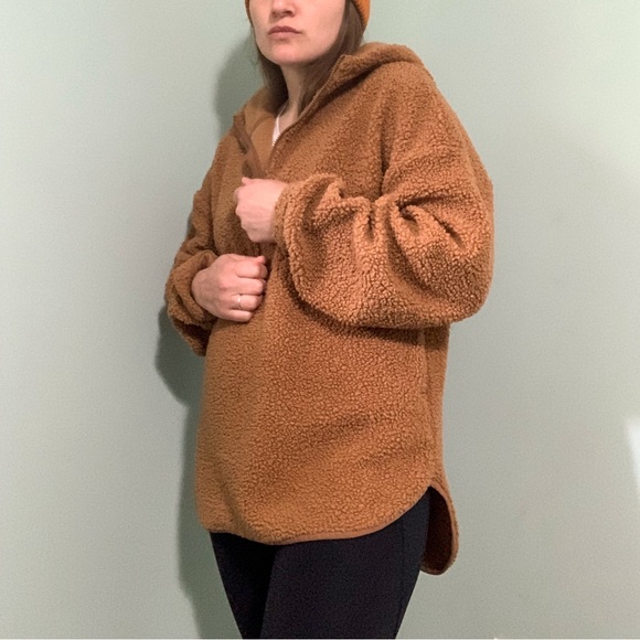 OLD NAVY sherpa 1/2 zip tunic hoody - Picture 5 of 10